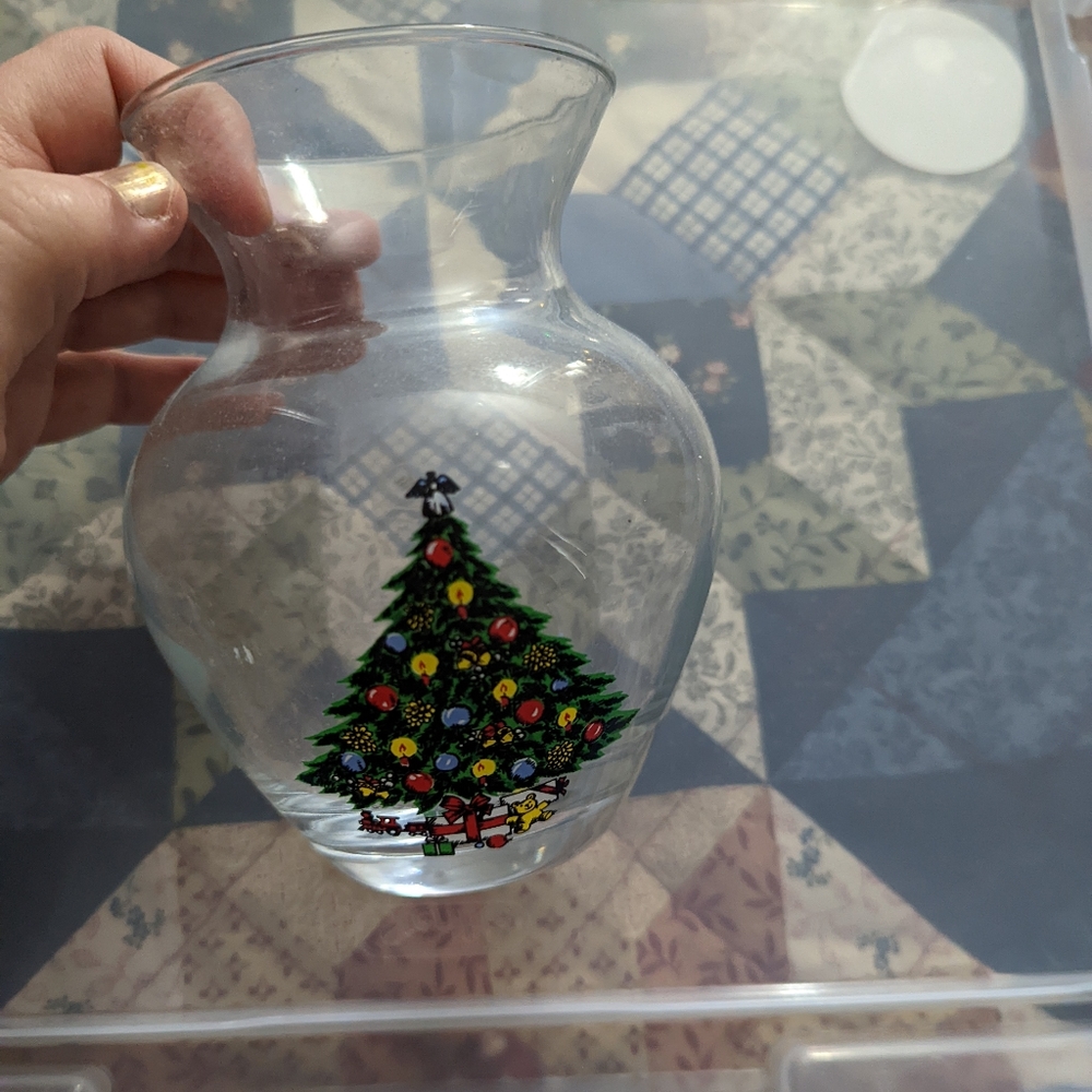 Christmas vase